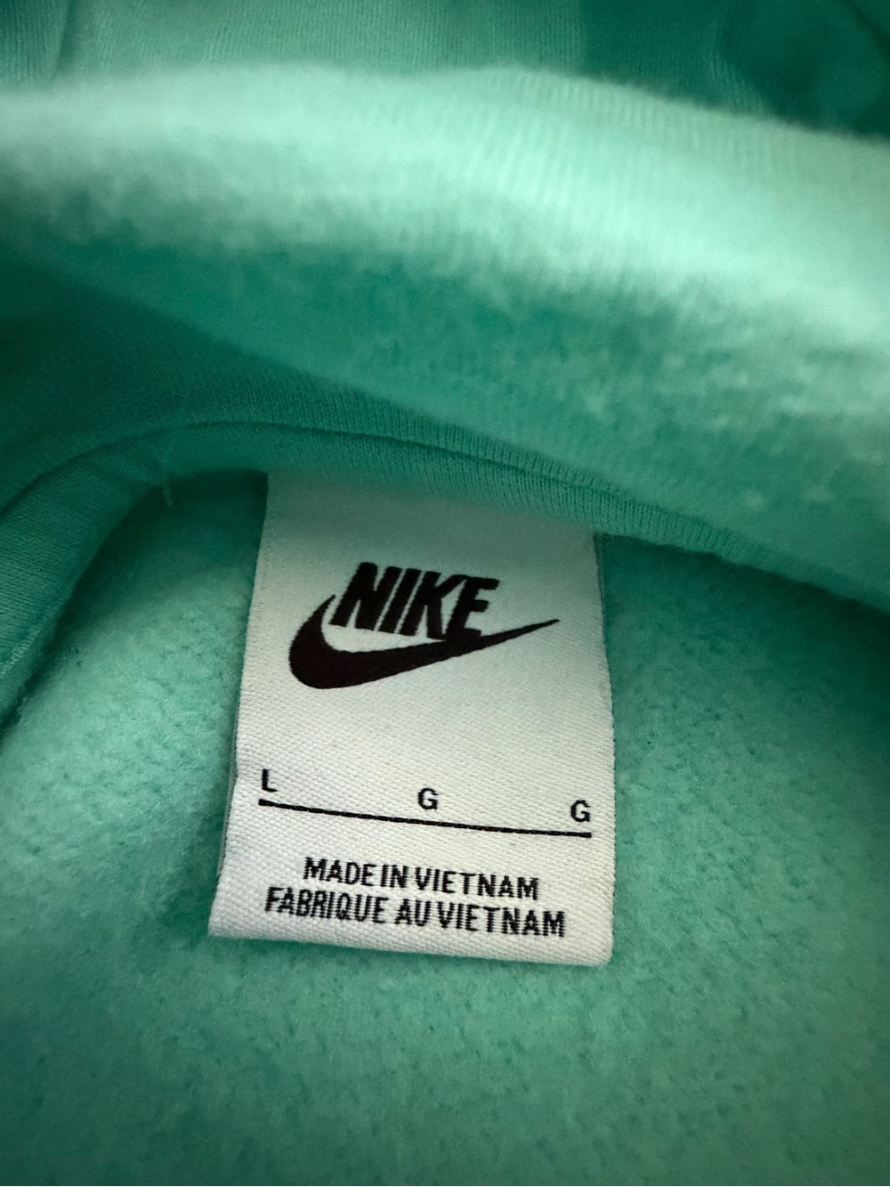 Nike Women's Mint Green Pullover Hoodie, Size L - Picture 7 of 11